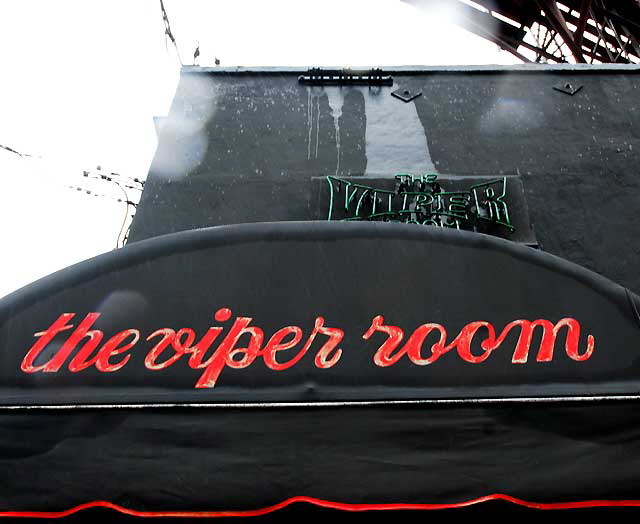 The Viper Room on the Sunset Strip, in the Rain