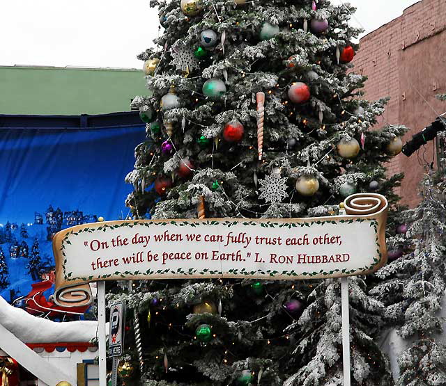 Scientology "Winter Wonderland" Christmas Village on Hollywood Boulevard, Thursday, December 23, 2010