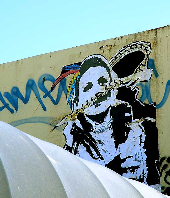 Feather Girl Graphic, Ocean Front Walk, Venice Beach