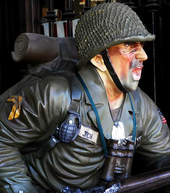 GI Joe figure, army surplus store on Hollywood Boulevard
