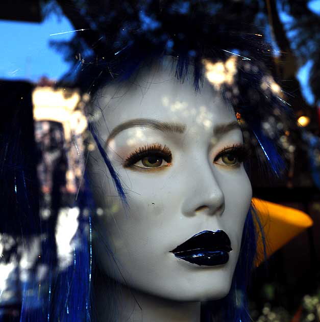 Mannequin in window of Hollywood Toys and Costumes, Hollywood Boulevard