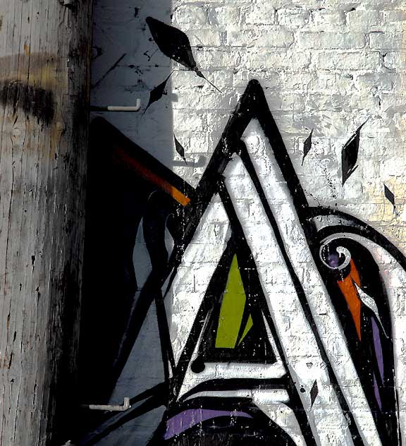 "A" - graffiti wall, Melrose Avenue alley