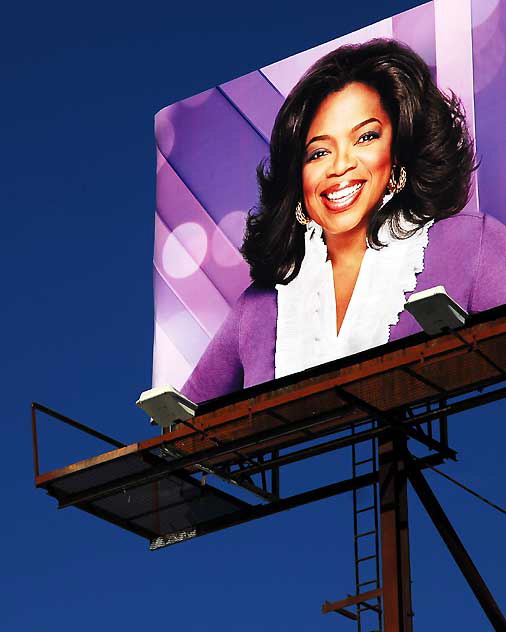 Oprah Winfrey billboard (for the Oprah Winfrey Network) - Hollywood Boulevard, Friday, December 31, 2010