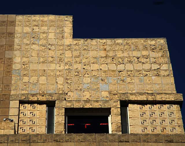 Frank Lloyd Wright's 1924 Ennis House, 2607 Glendower Avenue, Los Angeles (Los Feliz) - photographed Tuesday, January 4, 2011