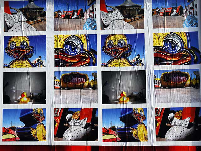 Proof-sheet of photos of the "neon graveyard" in the desert just outside Las Vegas, Melrose Avenue alley, Friday, January 7, 2011