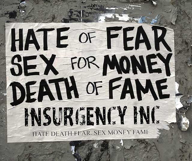 Insurgency Inc. - Melrose Avenue, Friday, January 7, 2011