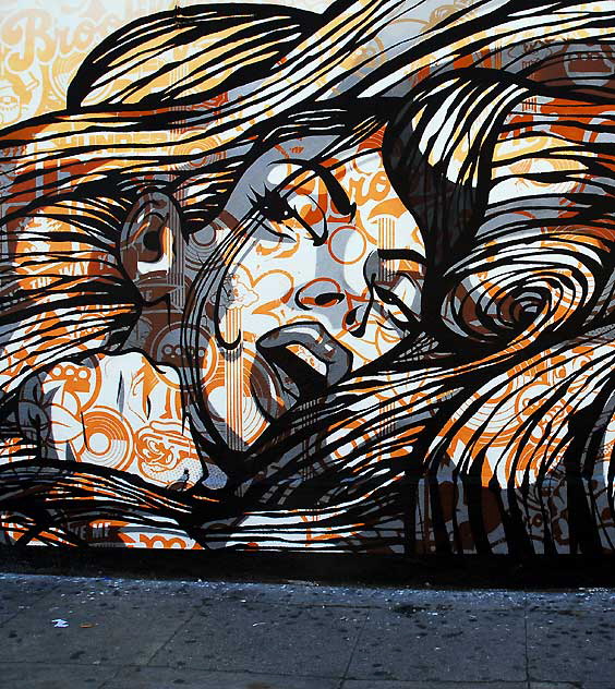 Tristan Eaton mural, Logan and Sunset, Echo Park 