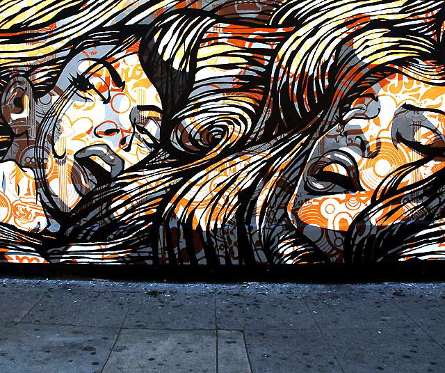 Tristan Eaton mural, Logan and Sunset, Echo Park 