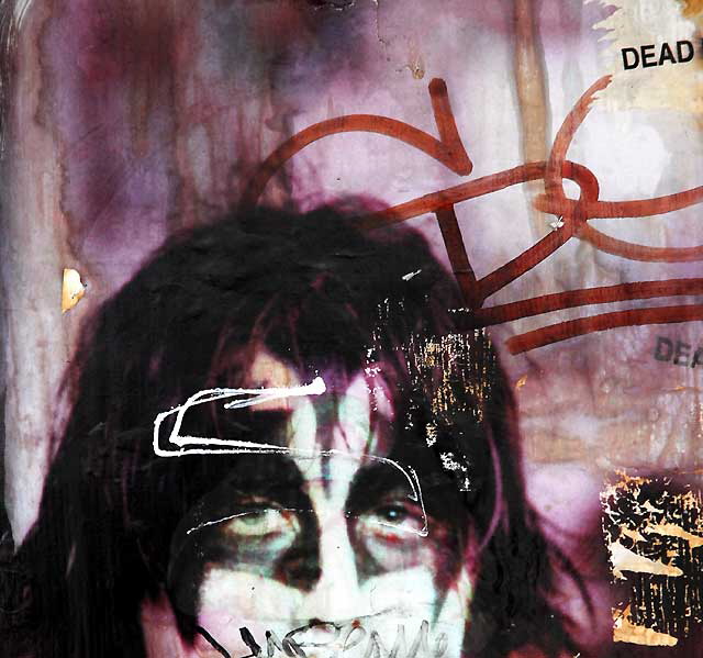 "Dead" - art poster on Vince Street in Hollywood 