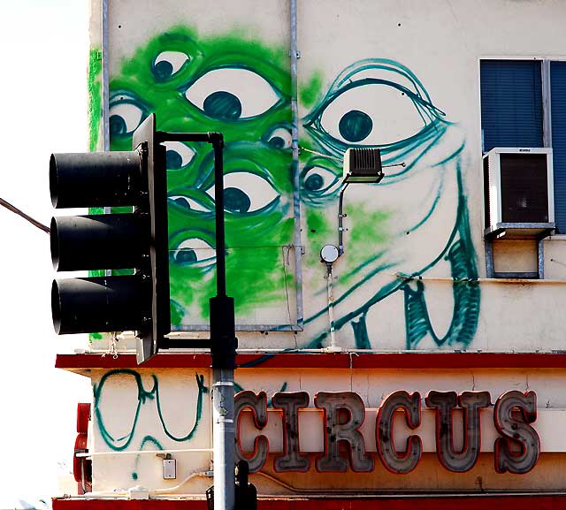 Eye wall, Circus of Books, Sunset Boulevard in Silverlake