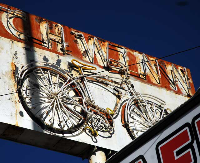 Neon Bicycle, Western Avenue, just south of Melrose