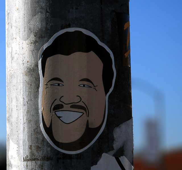 Sticker on Pole, Sunset Boulevard 