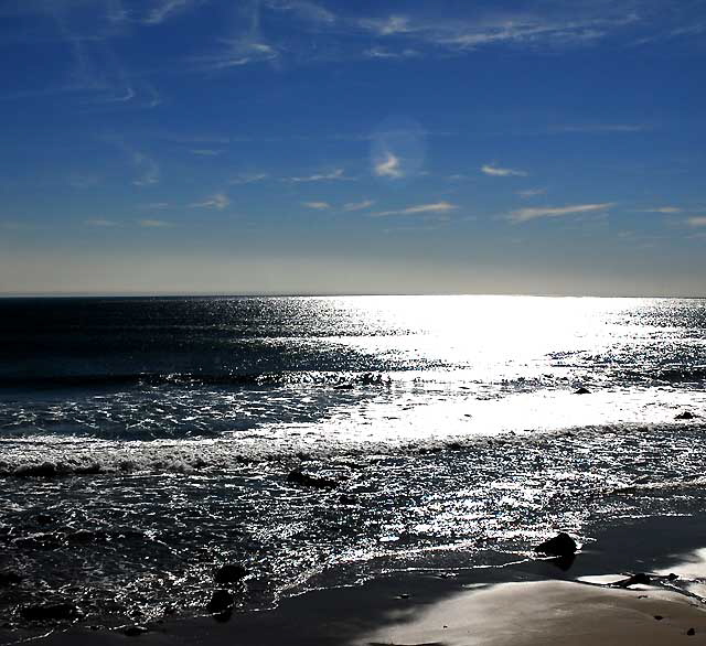 Beach on Pacific Coast Highway at Coastline Drive, Malibu, Thursday, January 20, 2011