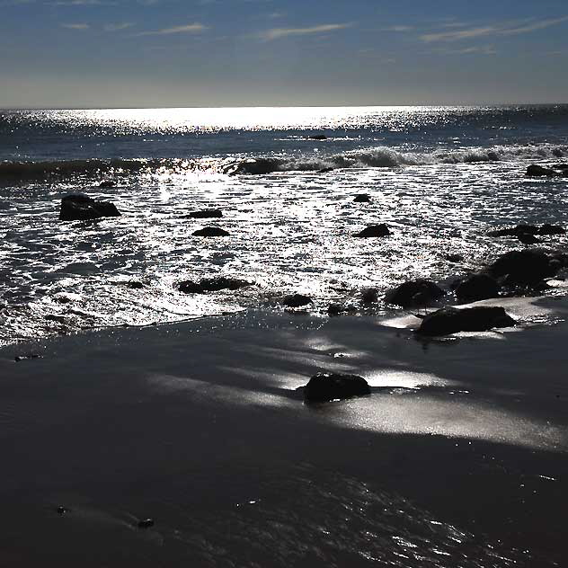 Beach on Pacific Coast Highway at Coastline Drive, Malibu, Thursday, January 20, 2011