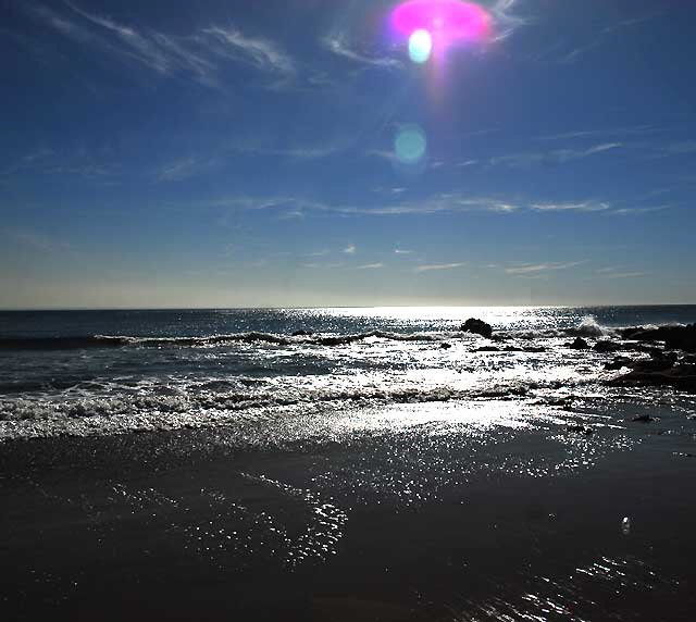 Beach on Pacific Coast Highway at Coastline Drive, Malibu, Thursday, January 20, 2011