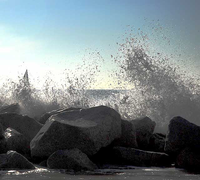 Breakwater, Venice Beach, Tuesday, January 25, 2011