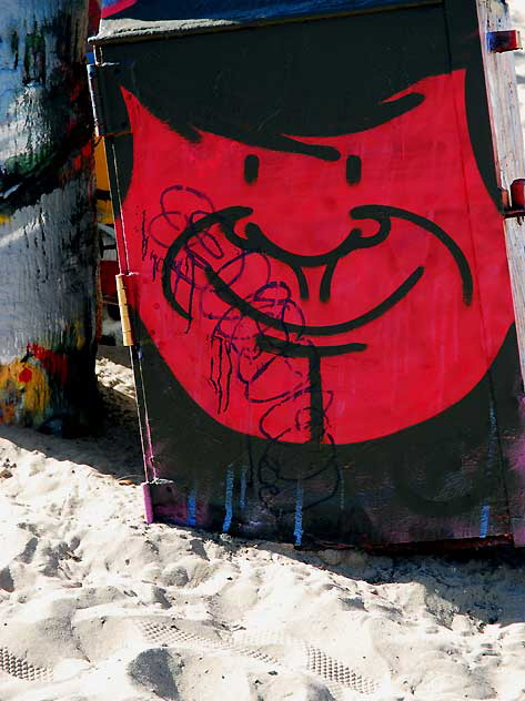 At the Venice Beach Art Walls, Tuesday, January 25, 2011