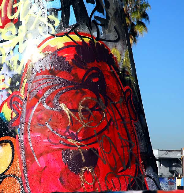 At the Venice Beach Art Walls, Tuesday, January 25, 2011