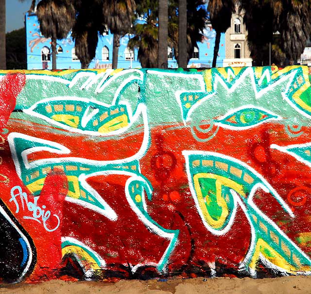 At the Venice Beach Art Walls, Tuesday, January 25, 2011
