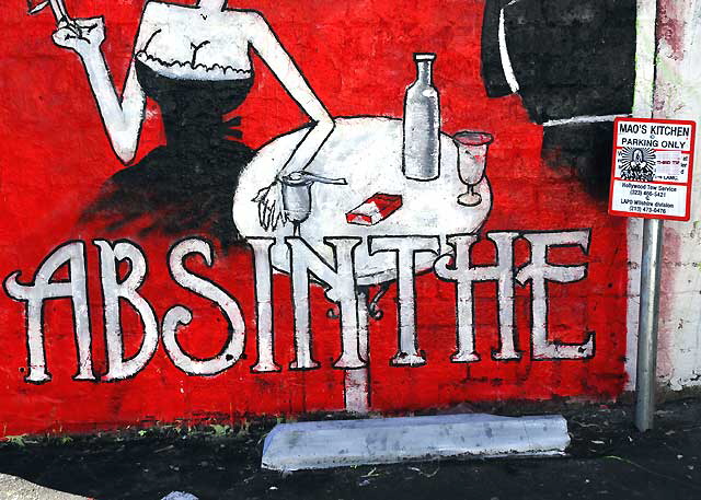 Absinthe painting, Melrose Avenue