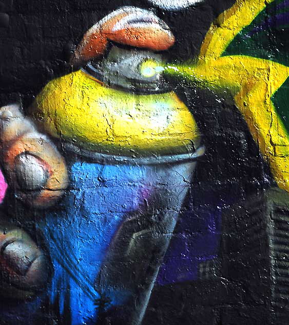 Spray - Detail of Melrose Avenue Mural