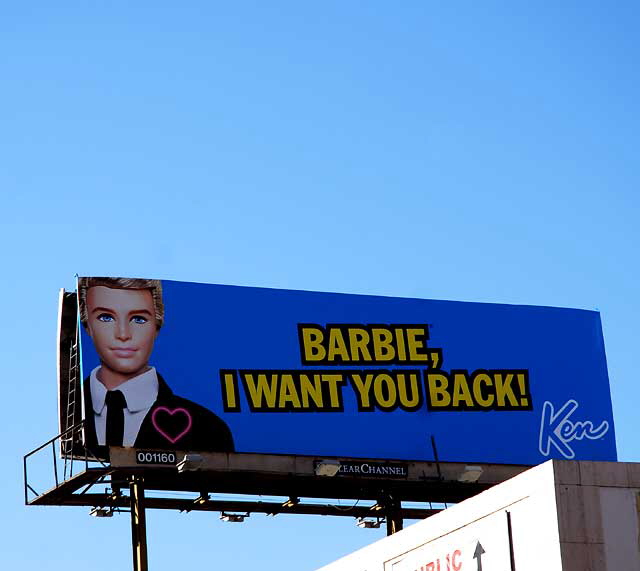 Barbie/Ken billboard, Hollywood Boulevard
