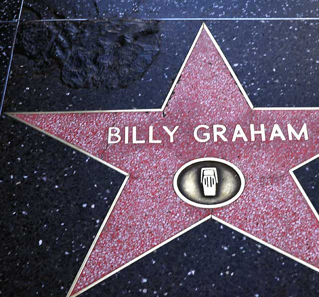 Billy Graham's Star on the Hollywood Walk of Fame 