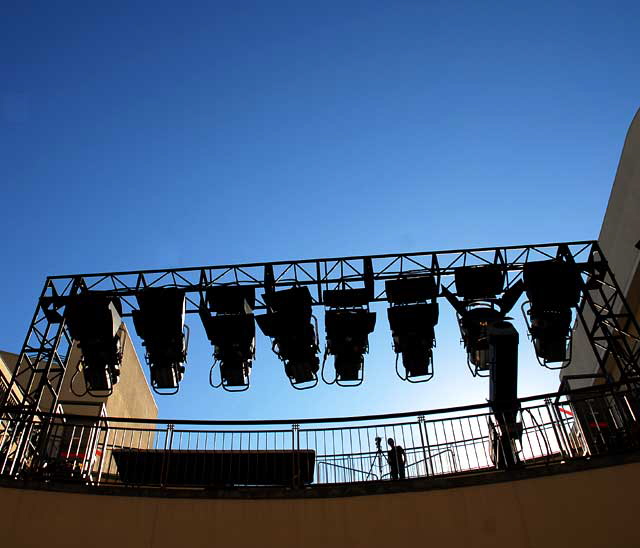 Kellogg's Cereal Promotion (world's largest cuckoo clock) being assembled at the Hollywood and Highland Center, Friday, January 28, 2011