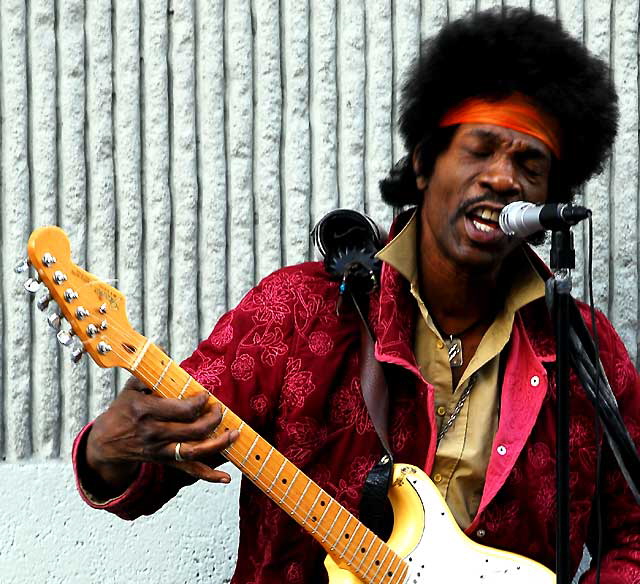 Jimi Hendricks impersonator, Hollywood Boulevard 