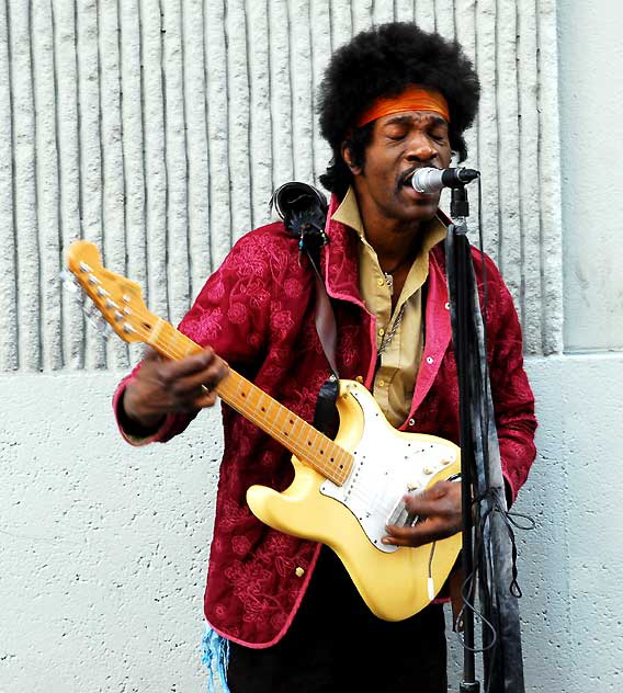 Jimi Hendricks impersonator, Hollywood Boulevard 