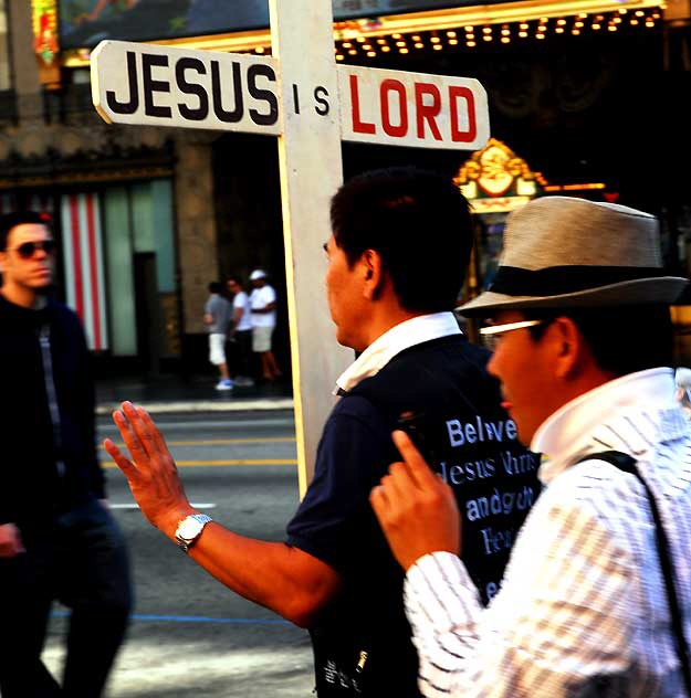 Korean Evangelical marchers, Hollywood Boulevard, Friday, January 28, 2011