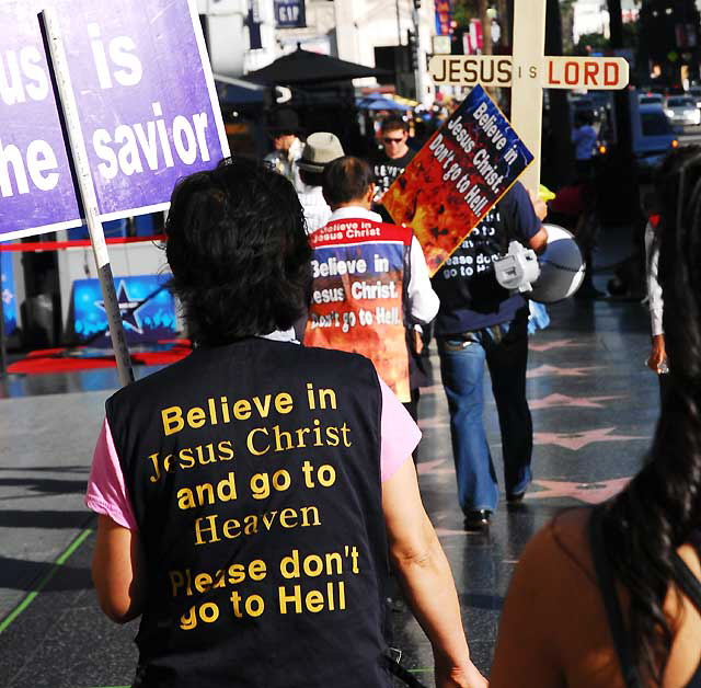 Korean Evangelical marchers, Hollywood Boulevard, Friday, January 28, 2011