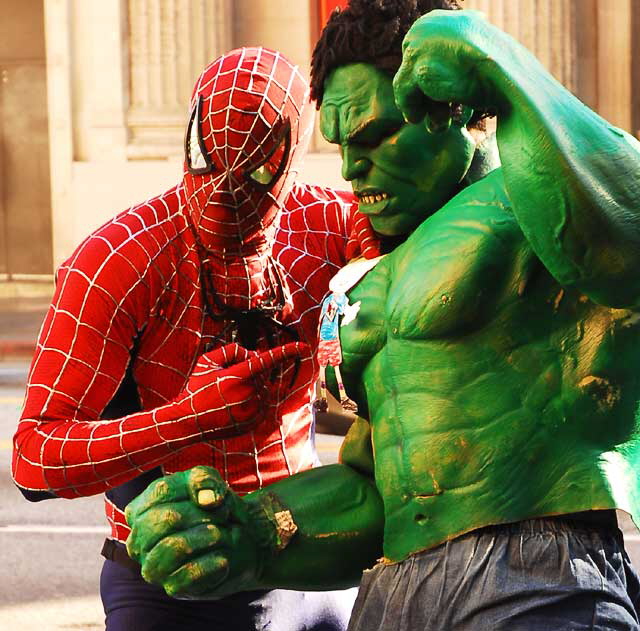 Spiderman and the Hulk, Hollywood Boulevard