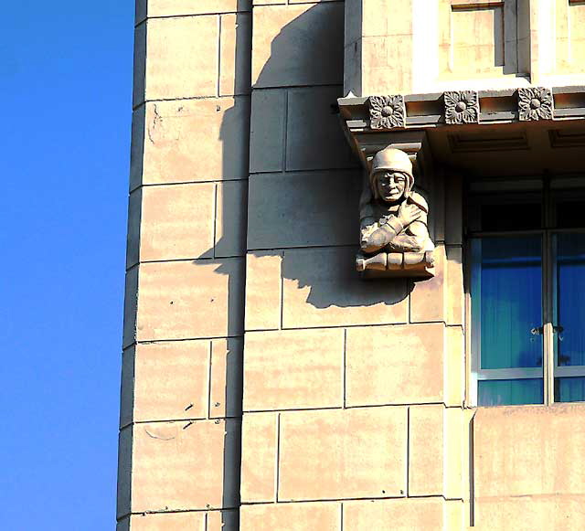 On the northeast corner of Hollywood and Vine, the Equitable Building, 1929, designed by Aleck Curlett