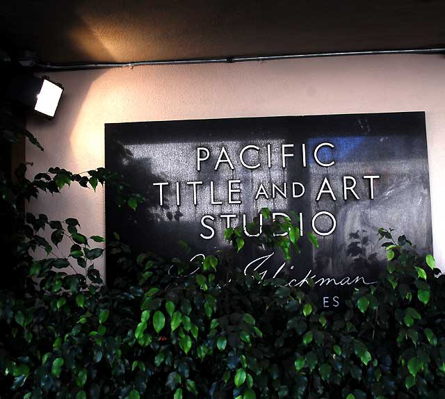 Pacific Title and Art Studio, Santa Monica Boulevard, Hollywood