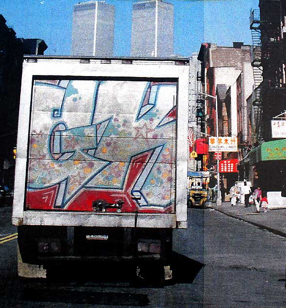 Photo Mural, Manhattan's Chinatown, Spaulding at Melrose Avenue