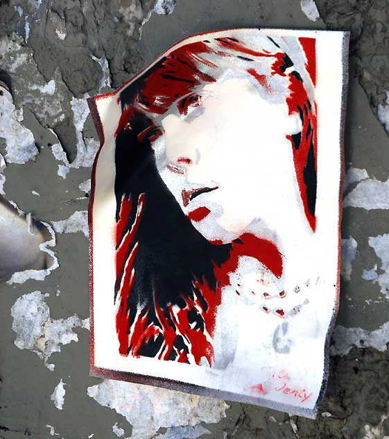 "Jency" - poster on Melrose Avenue 
