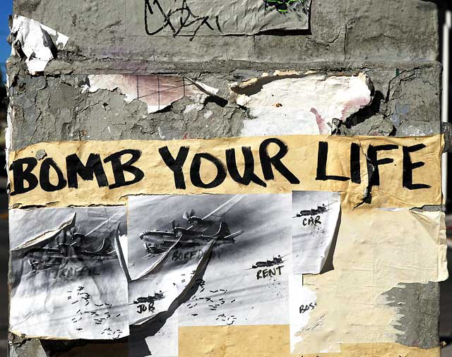 Bomb Your Life - utility box on Melrose Avenue