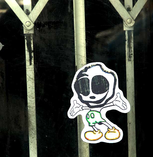 Bad Mickey Sticker, Melrose Avenue