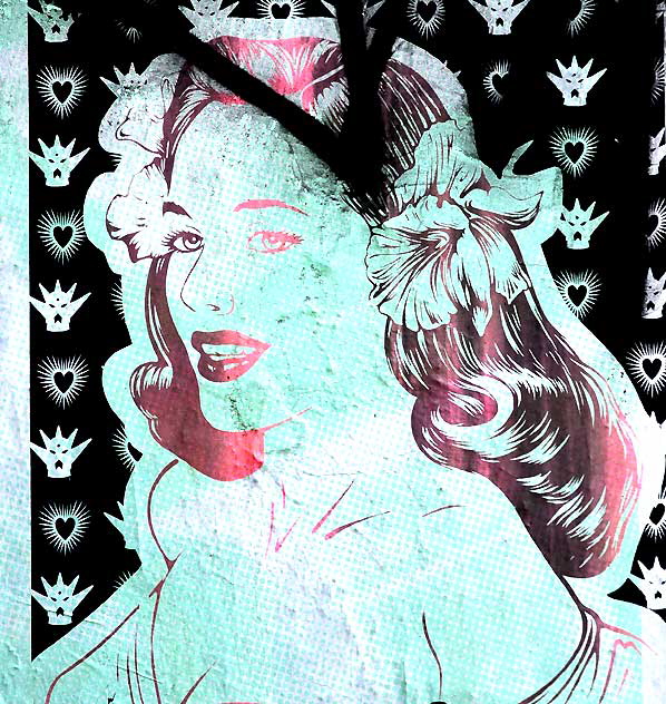 Hibiscus Gal, art poster, Melrose Avenue