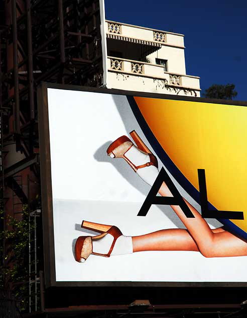 Aldo billboard on the Sunset Strip, Monday, February 7, 2011
