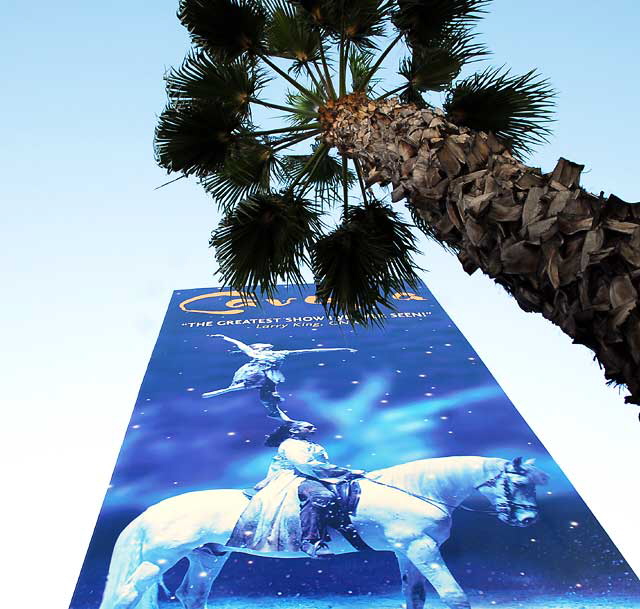 Billboard for Cavalia on the Sunset Strip, Monday, February 7, 2011