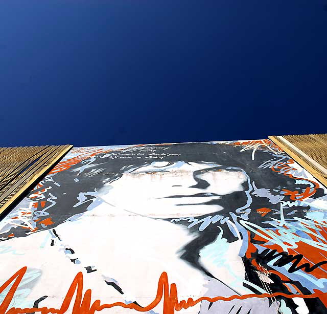 Jim Morrison mural, Hawthorn at La Brea, Hollywood