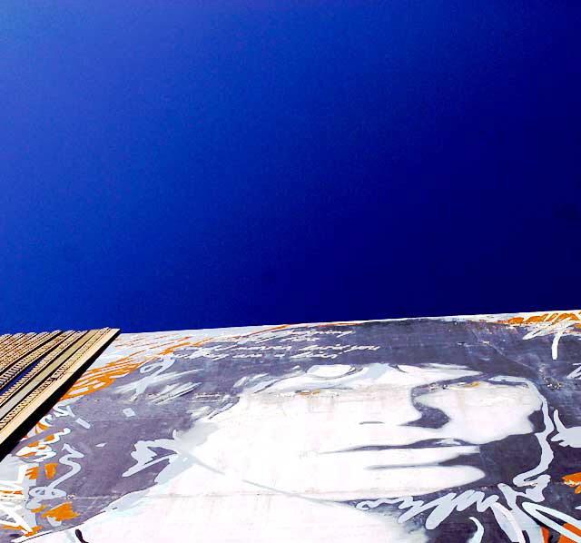 Jim Morrison mural, Hawthorn at La Brea, Hollywood