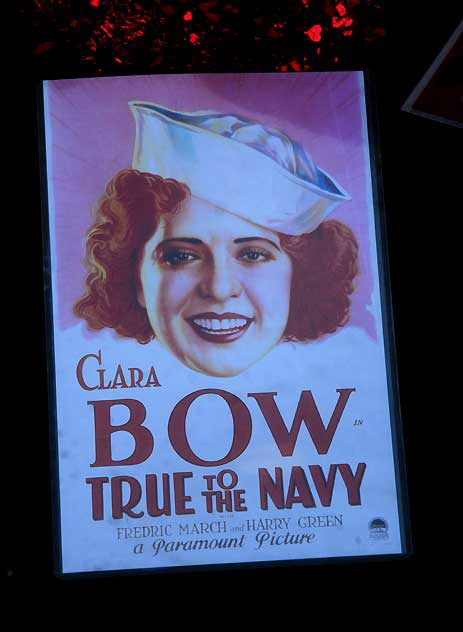 Clara Bow, True to the Navy - shop window on Hollywood Boulevard