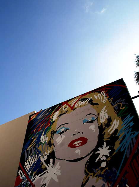 Marilyn Monroe mural, Hawthorn at La Brea, Hollywood