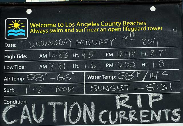 At the Venice Beach Pier, Wednesday, February 9, 2011