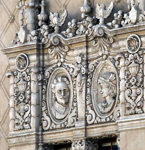 El Capitan Theater, 6838 Hollywood Boulevard, from 1926 - Spanish Colonial Revival exterior designed by Stiles O. Clements of the architectural firm of Morgan, Walls and Clements