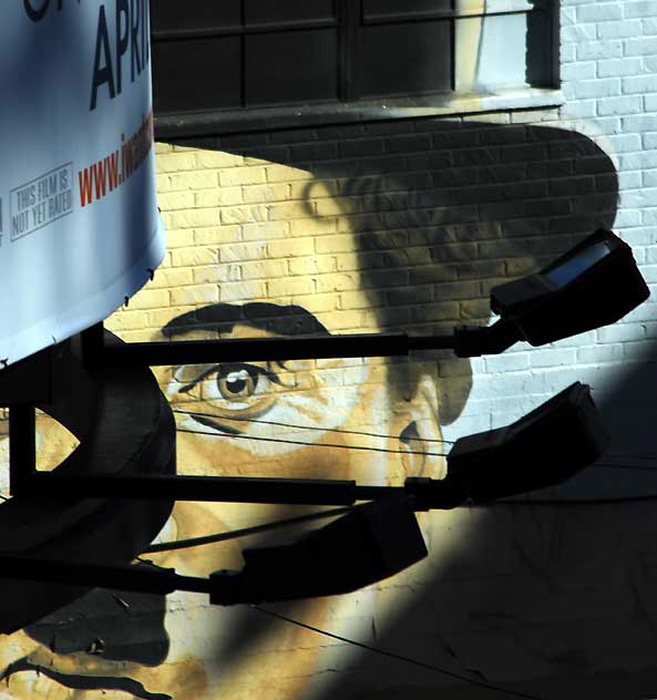 Charlie Chaplin Mural behind the Stella Adler Theater, Hollywood 