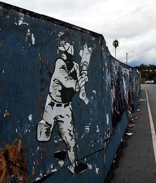 Amputee Baseball, Santa Monica Boulevard at Sunset Boulevard, Wednesday, February 16, 2011 